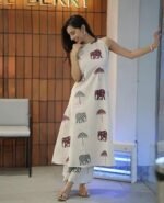 Women's Ethnic Co-Ord Set | Kurta Pant Set | Kurta Palazzo Set | Stylish Cotton Suit Set for Women, Festival Co-ord Set - Image 3