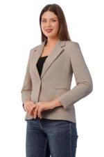 Women's Premium Blazer | Fully Lined | Regular Fit | 4-Way Stretchable Ultra-Light Fabric | Fashion-Forward | Office/Meetings