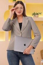 Women's Premium Blazer | Fully Lined | Regular Fit | 4-Way Stretchable Ultra-Light Fabric | Fashion-Forward | Office/Meetings - Image 2