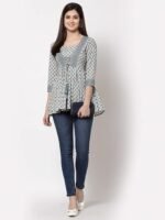 Womens Cotton Printed Regular Top - Image 4
