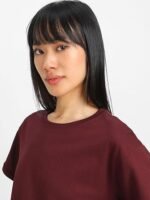 Pure 100% Cotton Oversized Loose Baggy Fit Round Neck with Drop Shoulder Half Sleeves Boyfriend T-Shirt Combo for Women & Girls (Pack of 2) - Image 4