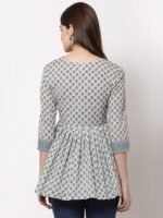 Womens Cotton Printed Regular Top - Image 3