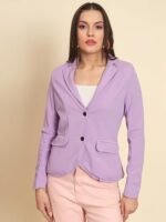Purple Blazer, Single Breasted Full Sleeve Casual Blazer For Girls & Women ( 6787 ) Medium Size gifts for women - Image 4