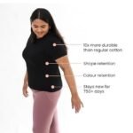 Women's Cotton Regular Fit The Last Tee |Stays New for 750+ Days |10X Durable| Round Neck | T-Shirt | Short Sleeves | Hip Covering | Tee - Image 2