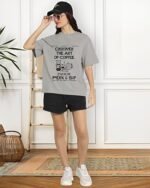 Oversized T-Shirt for Women || Graphic Printed Loose fit Womens Tshirts - Image 2