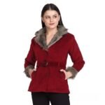 Velvet Winter Coat Jacket For Women