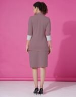 Women's Co-Ord Lycra Blazer and Skirt Set | Two Piece Office Wear Blazer Co-Ord - Image 2