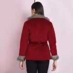 Velvet Winter Coat Jacket For Women - Image 4