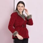 Velvet Winter Coat Jacket For Women - Image 3