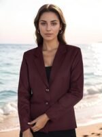 Casual Blazer for Women, Elegant Satin Coat for Office & Party Use - Image 5