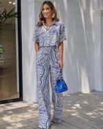 Co-ord Set for Women – Stylish Korean Summer Outfit | Trendy Travel & Streetwear Look for Girls |Jumpsuit for Women | Hangouts | Picnic | Vacation Wear | Half Sleeeve | - Image 4