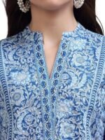 Women's Floral Printed Cotton Regular Fit Top - Image 3