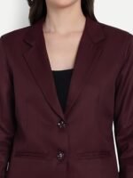 Casual Blazer for Women, Elegant Satin Coat for Office & Party Use - Image 4