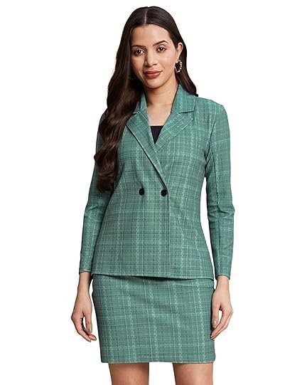 hh1-1-3.jpg Cord Set for Women, Lycra Blazer, Inner Top and Skirt Set, Blazer Co ord Set for Women - Image 1