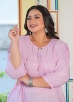 Women's Cotton Regular Fit Embroidered Summer Tops - Image 2