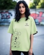 Women's Graphic Oversized Fit T-Shirt - Image 2