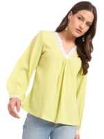 Floral Printed Straight Tunic with Lace Detailed – Graceful & Comfy Pick for Daily Casual Wear - Image 5