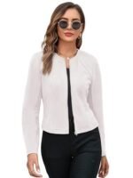 Women Poly Lycra Standard Length Oversized Jacket Korean Style Casual Outerwear | Streetwear Party Jacket with Trendy Loose Fit