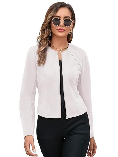 k1-3-2.jpg Women Poly Lycra Standard Length Oversized Jacket Korean Style Casual Outerwear | Streetwear Party Jacket with Trendy Loose Fit - Image 1