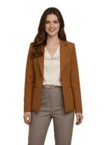 Black Smart Casual Formal Blazer for Women, Regular Fit Stylish Blazer for Women - Image 2