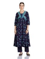 Women's Rayon Floral Kurta and Pant Set