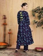 Women's Rayon Floral Kurta and Pant Set - Image 4
