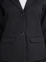 Casual Formal Blazer for Women || Regular Fit Stylish Blazer for Women's Black - Image 4