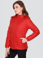 Women’s Stylish Solid Full Sleeves Jacket | Winter Wear Quilted Jacket for Travelling | Regulaer Fit Puffer Jacket For Women - Image 4