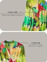 Women's Rayon Oversized Fit Korean Casual Short Sleeve Loose Fit Crop Top|Summer Wear - Image 3