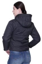 Hooded Crop Jacket for Women in Full Zipper || Stylish Jacket for Women Winter Wear with Hood || - Image 5