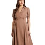 Women's 'Desk-to-Dinner' Fit & Flare Wrap Dress (Midi Length | Stylish)