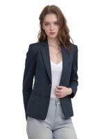 Long Blazer for Women Casual & Professional Look, Durable Satin Coat