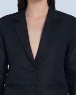 Long Blazer for Women Casual & Professional Look, Durable Satin Coat - Image 3