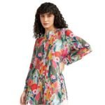 Women Rayon Shirts Korean Style Long Sleeve Oversized Button Down | Workwear Top for Office & Casual Wear