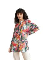 Women Rayon Shirts Korean Style Long Sleeve Oversized Button Down | Workwear Top for Office & Casual Wear