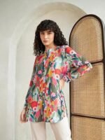 Women Rayon Shirts Korean Style Long Sleeve Oversized Button Down | Workwear Top for Office & Casual Wear - Image 2