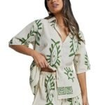 Stylish Co-ord Set for Women – Trendy Korean Summer Travel Outfit | Pajama Set For Women & Girl for Beach & Holiday Look