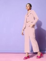 Women's Cuff Sleeve Lycra Collared Neck 3 Piece Blazer Co-Ords Dress - Image 4