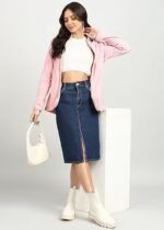 Women's Standing Collar Zipper Fleece Standard Length Jacket - Image 4