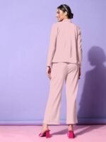 Women's Cuff Sleeve Lycra Collared Neck 3 Piece Blazer Co-Ords Dress - Image 2