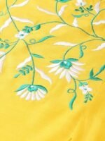 Women's Rayon Slub Embroidered Straight Regular Fit Top for Women - Image 2