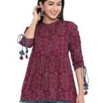 Women's Rayon Floral Print Regular Wear Top