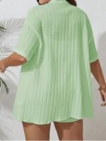 Women Stylish – Trendy Korean Summer Travel Outfit | Pajama Set For Women & Girl for Beach & Holiday Look | Korean Casual Night Suit 2 piece set - Image 2