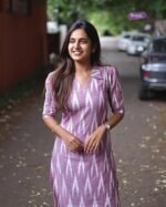 Women's Cotton Ikat Print Kurta Set | Soft Fabric | Stylish Ethnic Suit - Image 3