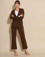 Women's Standard Length Co-Ord Set Lycra Blazer And Trouser Pant Set | Two Piece Co Ord Set | Office Wear Co Ord Set - Image 4