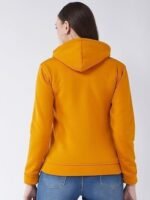 Casual Solid Full Sleeves Stylish Women Fleece Jacket with Zipper Hoodie II Hooded Neck II Winter Wear - Image 4