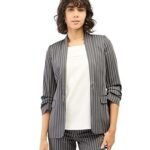 Spunky-Beige Brown Ruched Sleeve Blazer