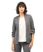 Spunky-Beige Brown Ruched Sleeve Blazer