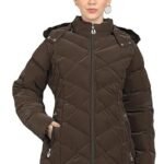 Full-Sleeve Winter Jacket With Detachable Hood For Girls & Women