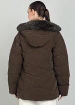 Full-Sleeve Winter Jacket With Detachable Hood For Girls & Women - Image 3